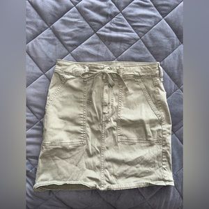 Army green skirt
